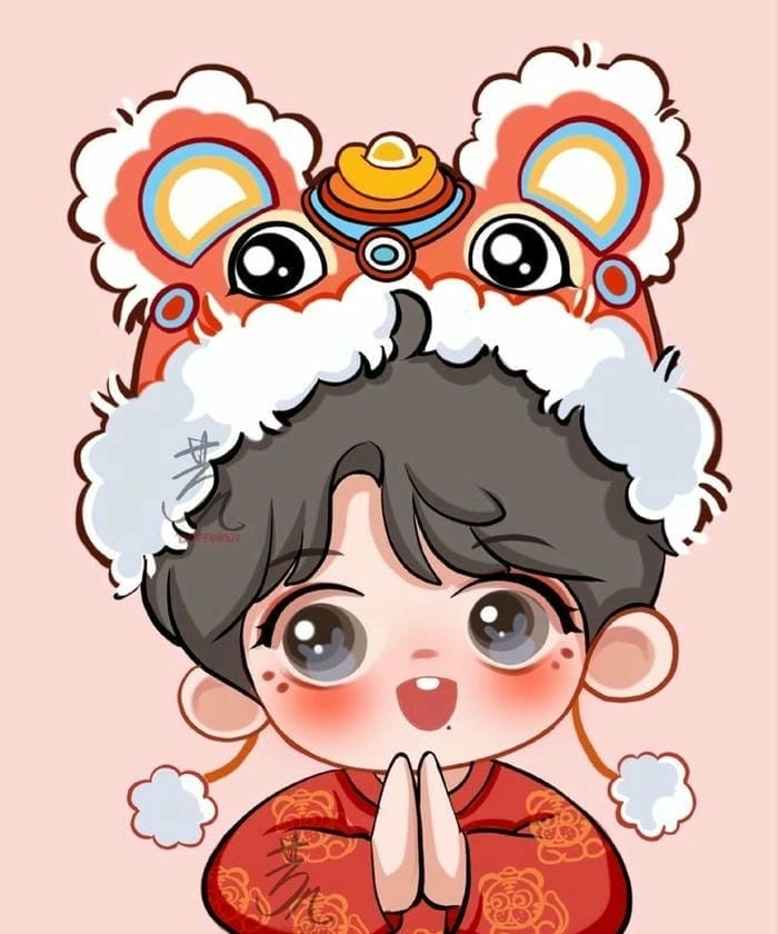 Hình avatar nam cute chibi nét vẽ ngộ nghĩnh 