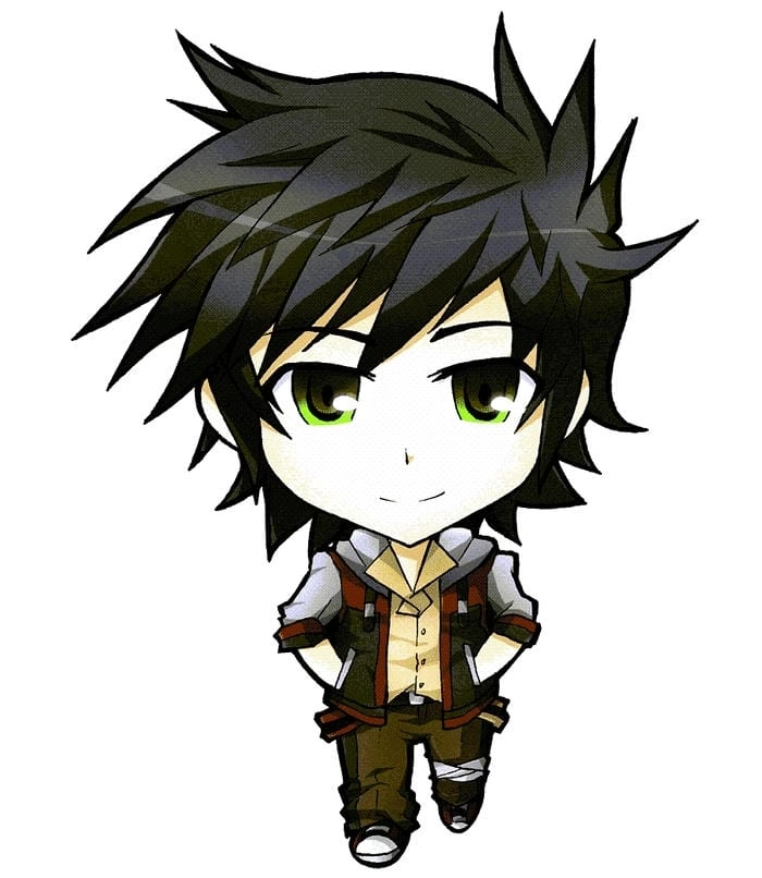 Nam cute lạnh lùng ảnh anime chibi boy thần thái cool 