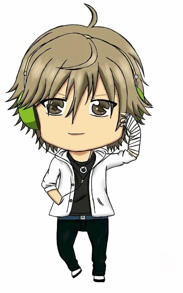 Ảnh nam cute chibi thần thái ngộ nghĩnh dễ thương 