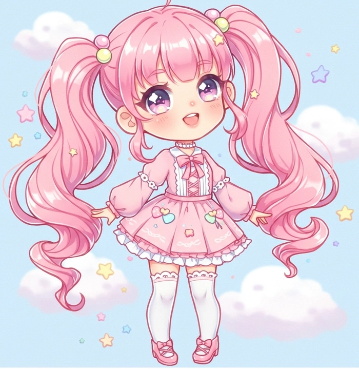 Cách vẽ chibi nữ cute đơn giản cho người mới bắt đầu 