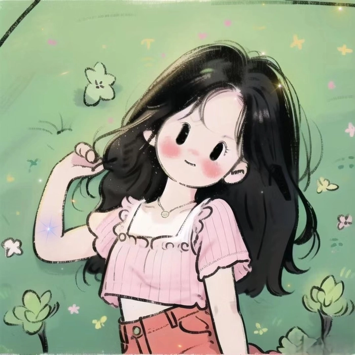 Hình vẽ chibi nữ cute nét vẽ ngộ nghĩnh kawaii 