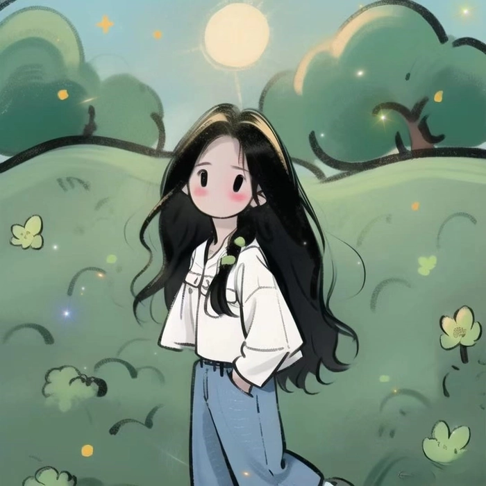 Hình ảnh chibi nữ cute tóc ngắn phong cách cá tính 