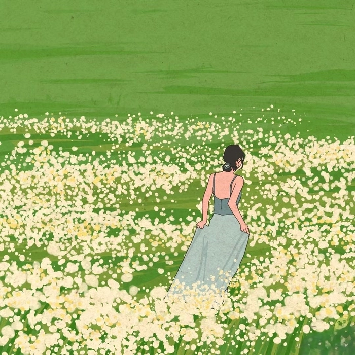 Avatar chibi nữ cute màu tím phong cách mộng mơ 