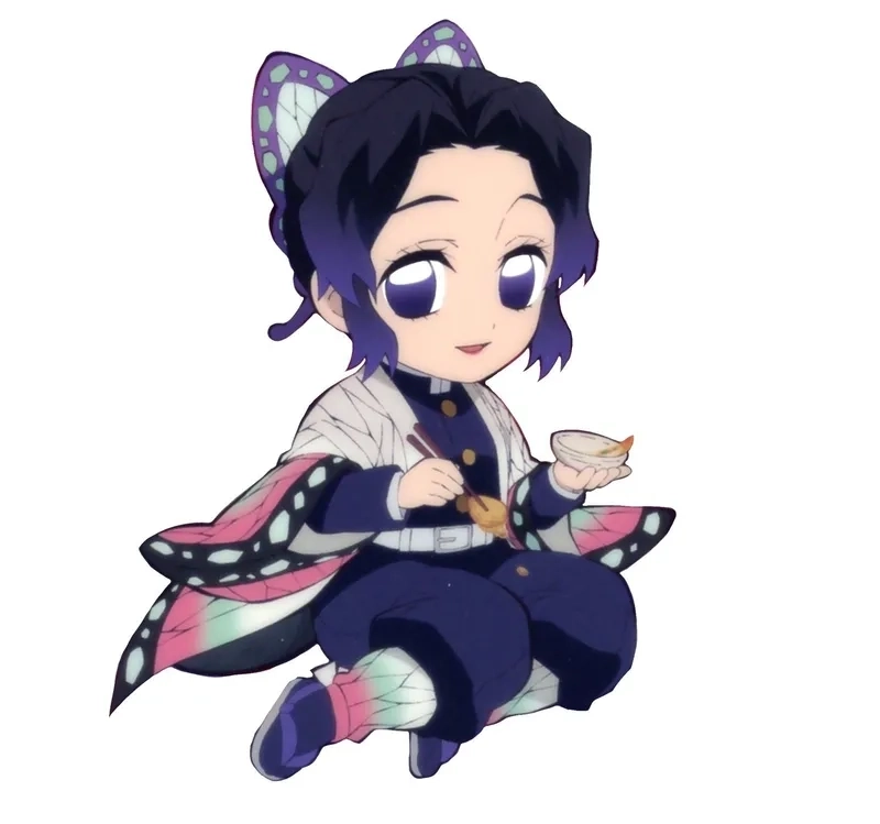 Hình Shinobu Kocho chibi đáng yêu đầy cảm hứng anime