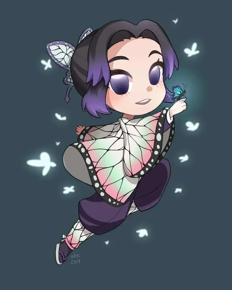 Tự tay vẽ Shinobu chibi cute siêu đơn giản tại nhà