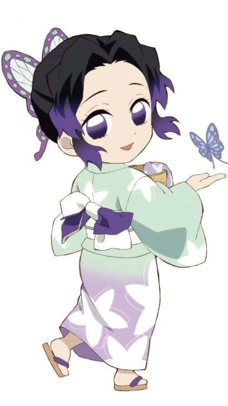 Cập nhật ngay Shinobu chibi icons siêu đáng yêu