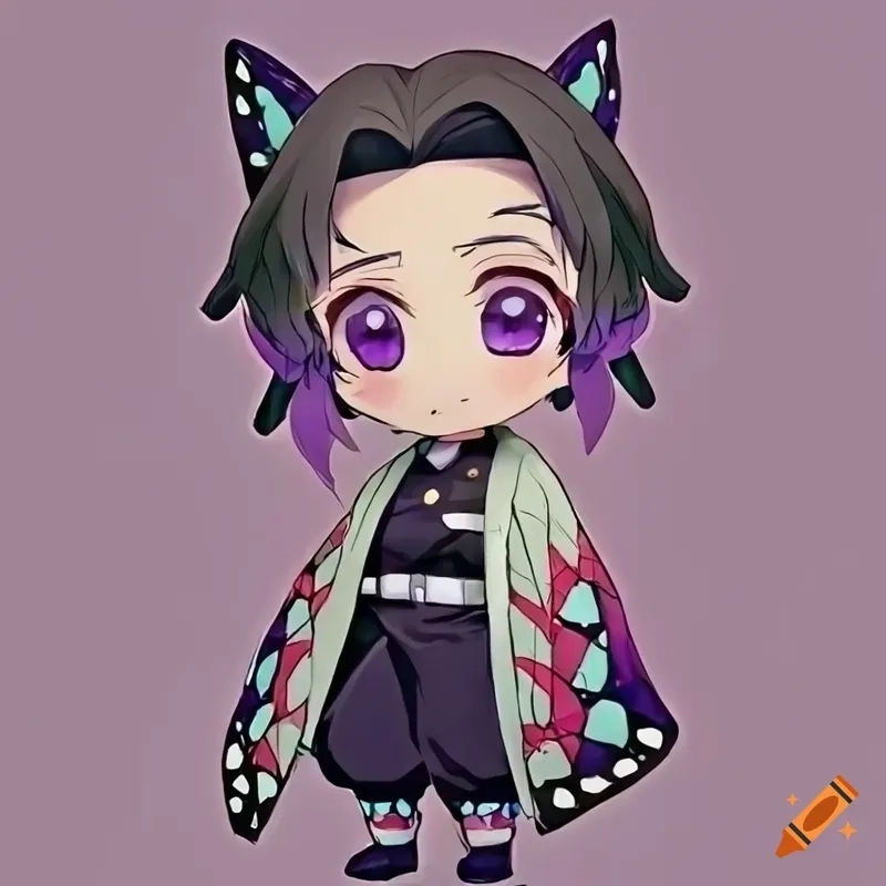 Chiêm ngưỡng Shinobu chibi official art tuyệt đẹp