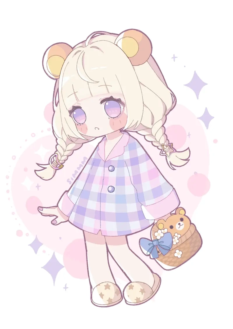 Tuyển chọn hình nền chibi cute nữ cực kỳ đáng yêu