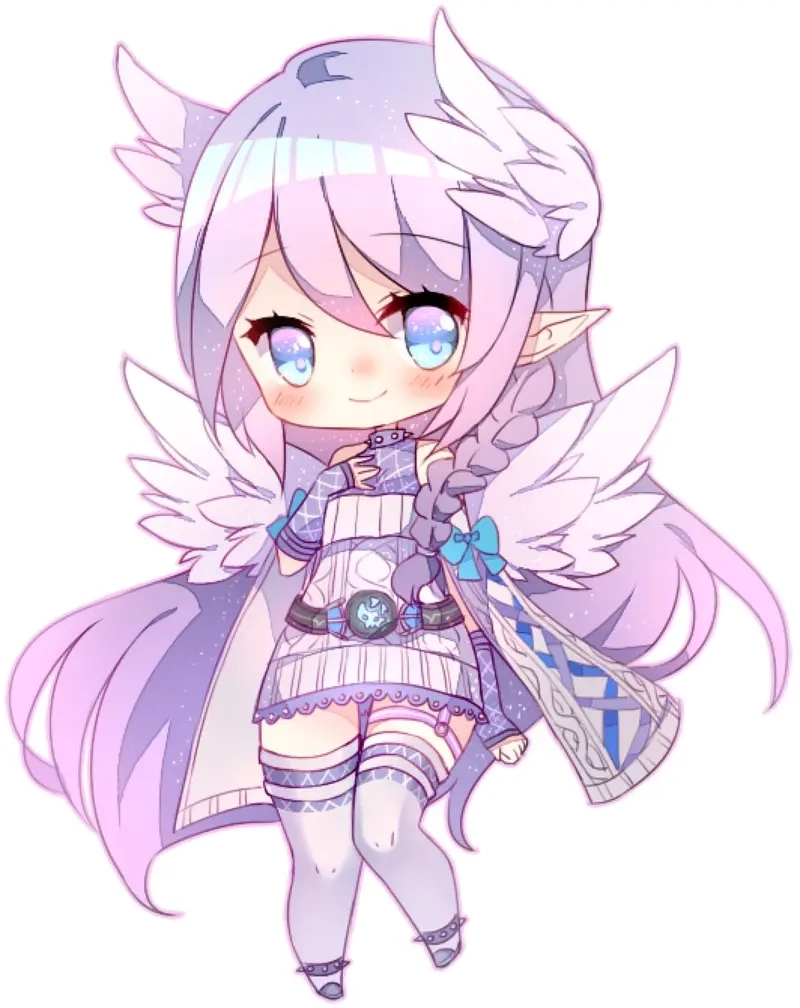 Gây ấn tượng với hình nền chibi nữ cute ngọt ngào