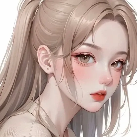 Ảnh chibi cute nữ thần thái ngộ nghĩnh kawaii 