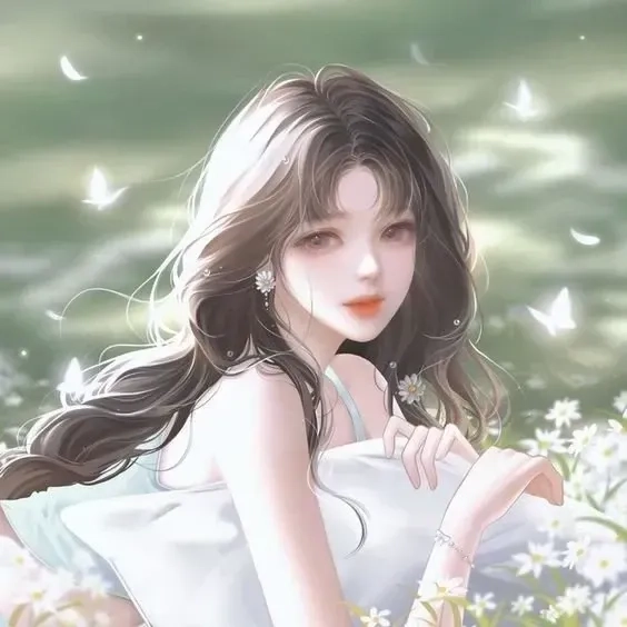 Ảnh chibi cute nữ đơn giản nét vẽ dễ thương 