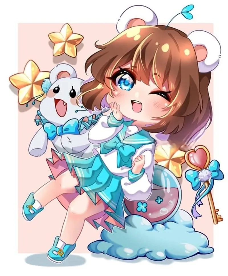 Hình chibi Simmy dễ thương dành riêng cho tín đồ yêu chibi