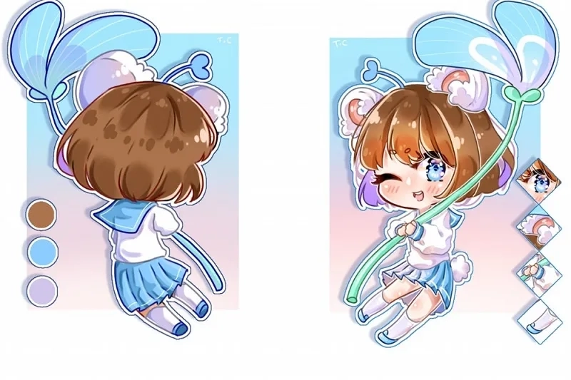 Chibi cute ảnh Simmy dễ thương khiến bạn khó rời mắt