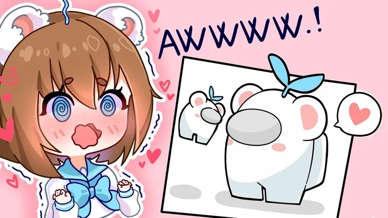 Hình nền Simmy chibi cute cực kỳ dễ thương cho điện thoại