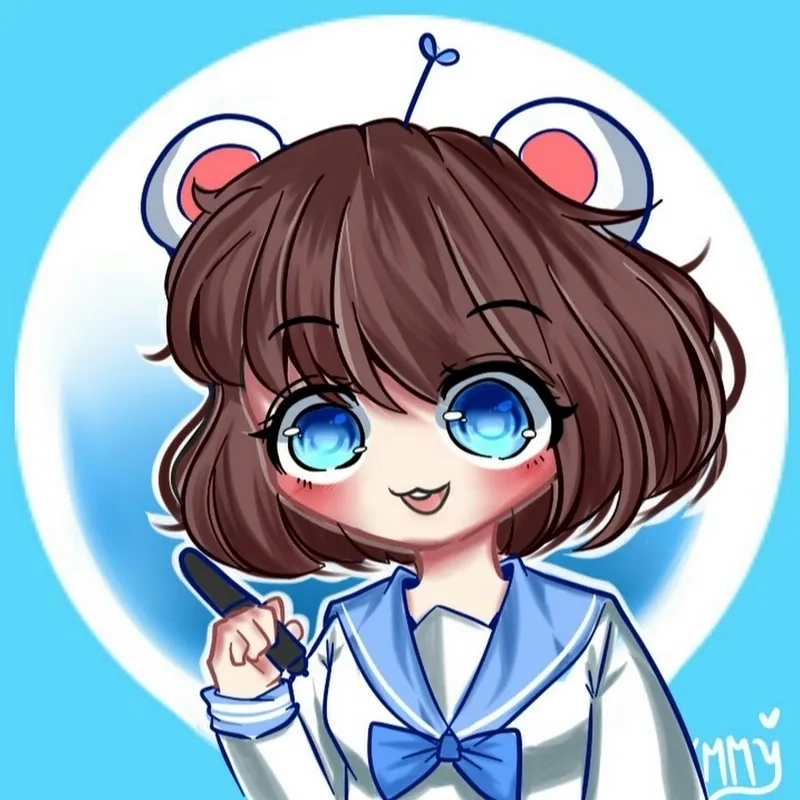 Hình ảnh mèo Simmy chibi dễ thương cho người mê cute