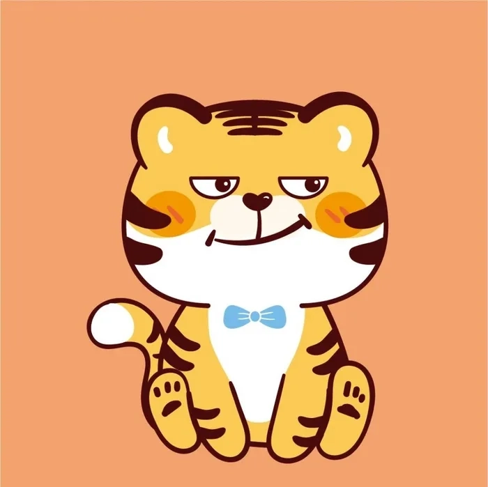 Hổ chibi nét vẽ dễ thương phong cách ngộ nghĩnh 