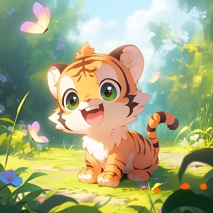 Vẽ hổ chibi cute hướng dẫn chi tiết đáng yêu 