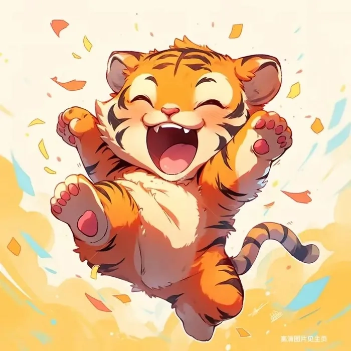 Hình ảnh con hổ chibi nét vẽ ngộ nghĩnh đáng yêu 