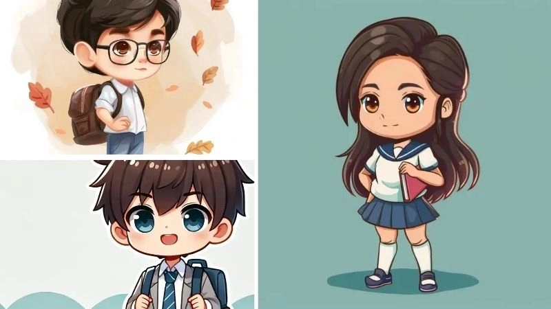 Ý nghĩa về học sinh chibi đầy cảm hứng