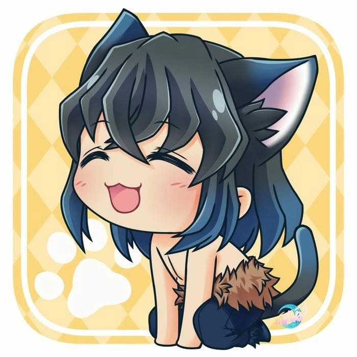 Inosuke Aoi chibi nét vẽ tình cảm ngộ nghĩnh 