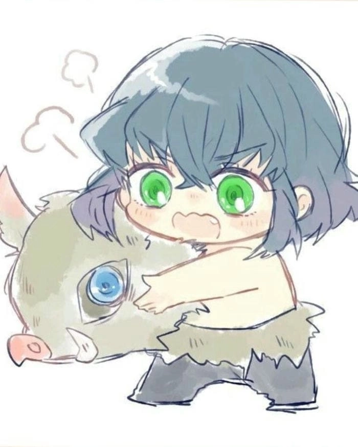 Inosuke chibi cute thần thái vui nhộn đáng yêu 