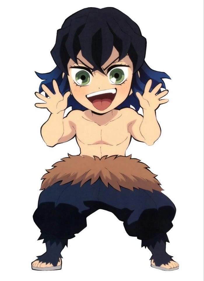 Anime Inosuke chibi nét vẽ phong cách Nhật Bản 
