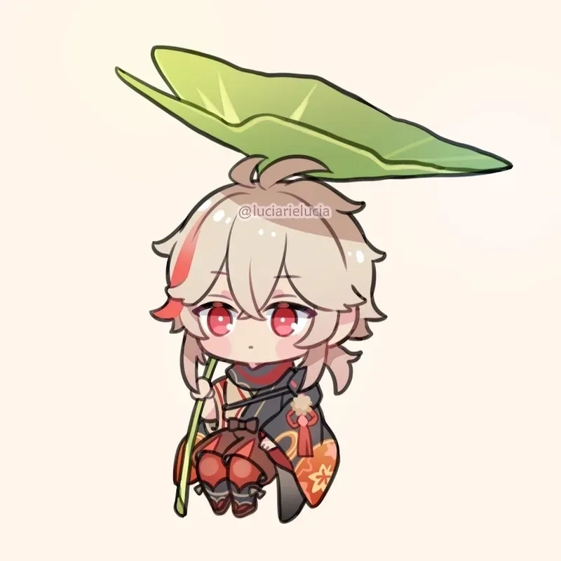 Kazuha chibi transparent hình ảnh trong suốt siêu đẹp