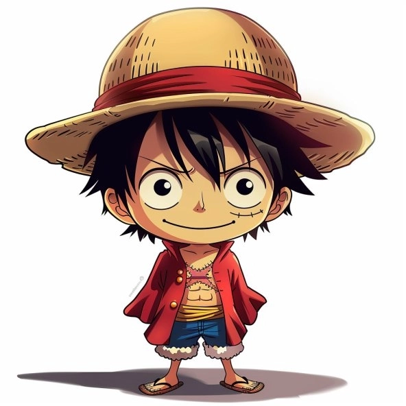 Hình nền Luffy chibi cho điện thoại dễ thương 