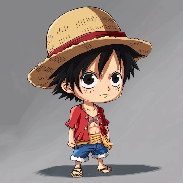 Ace Sabo Luffy chibi tình cảm anh em dễ thương 