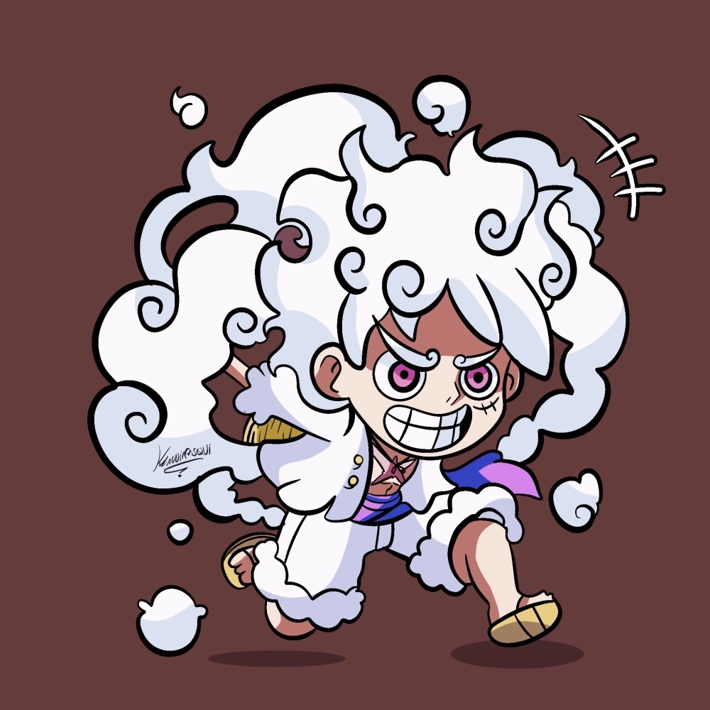 Hình ảnh băng Mũ Rơm chibi phong cách vui nhộn 