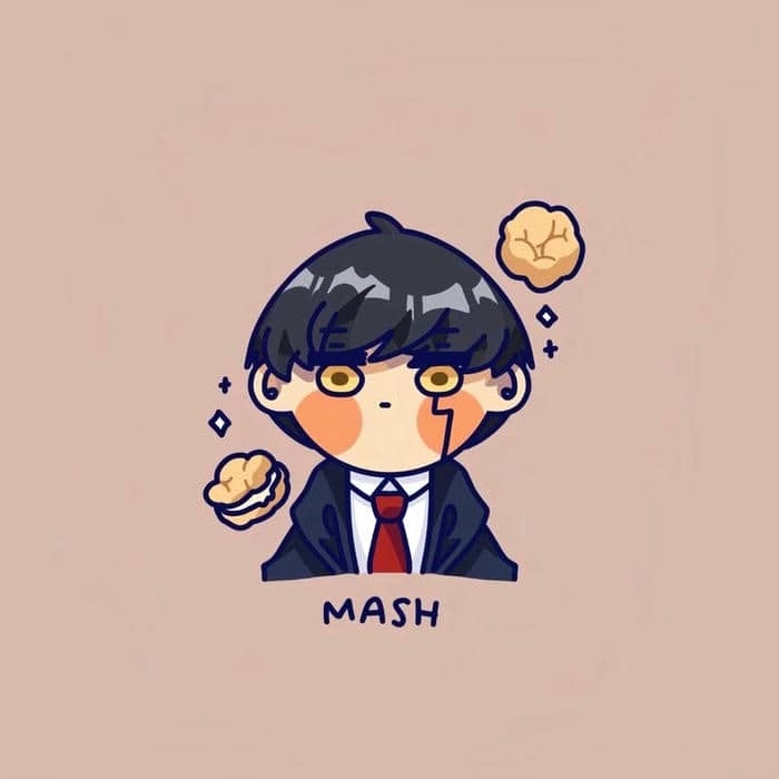 Mashle chibi anime phong cách manga siêu đáng yêu