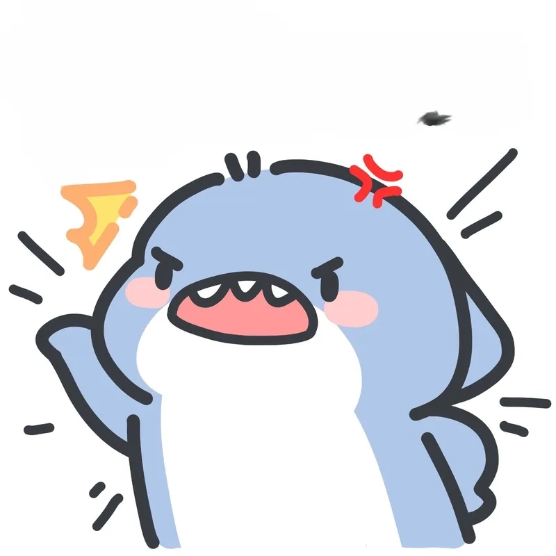 Tải ngay sticker cute hình cá mập chibi độc lạ và đáng yêu