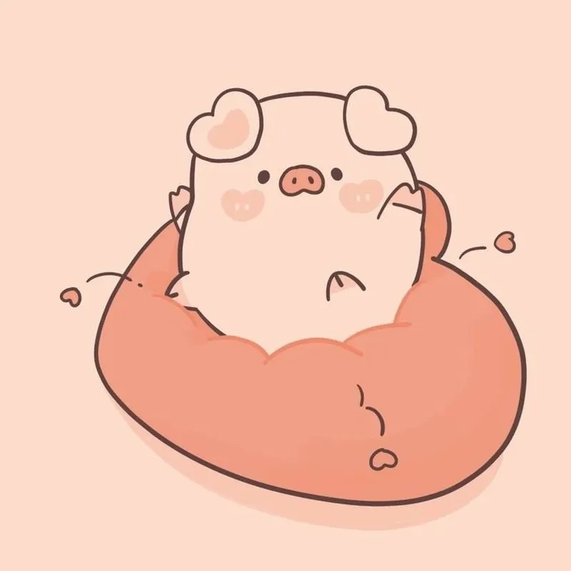 Hình nền heo chibi cực yêu giúp bạn thể hiện cá tính