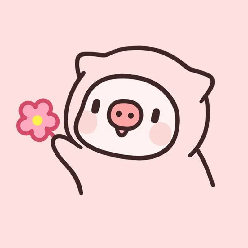 Hình ảnh con heo chibi đáng yêu làm ảnh đại diện lý tưởng