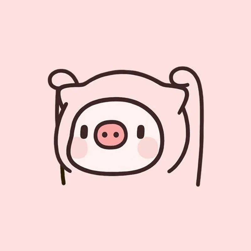 Hình ảnh con heo mập chibi dễ thương khiến ai cũng thích