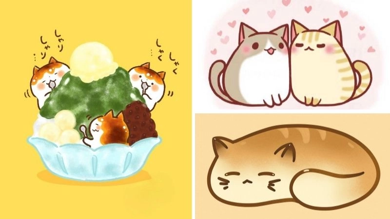 Ý nghĩa về mèo cute chibi đầy cảm hứng