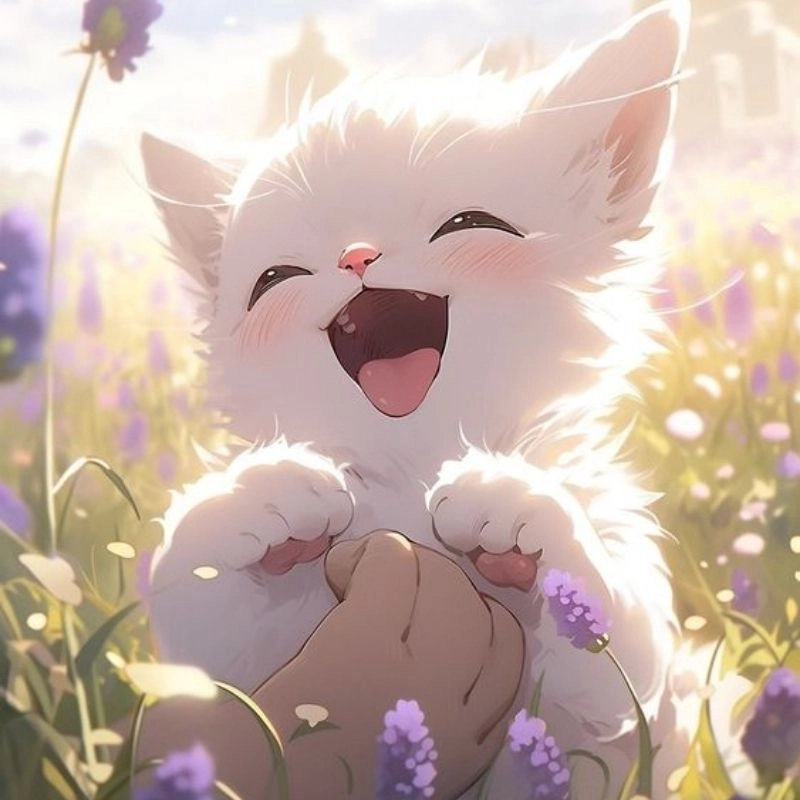 Mèo béo chibi nét vẽ mũm mĩm kawaii dễ thương 