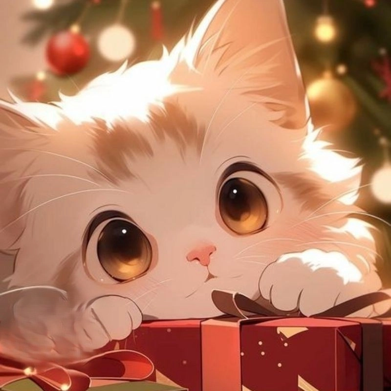 Hình chibi mèo thần thái ngộ nghĩnh kawaii 