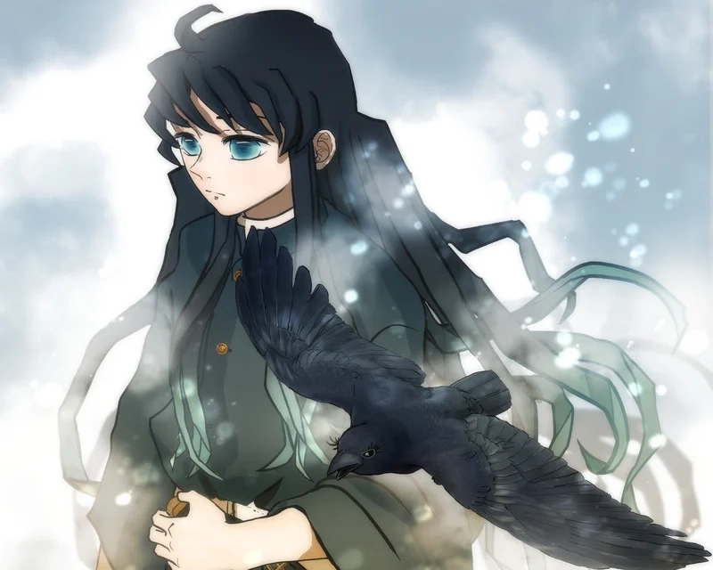 Tokitou Muichirou chibi với thần thái Hà Trụ trẻ tuổi