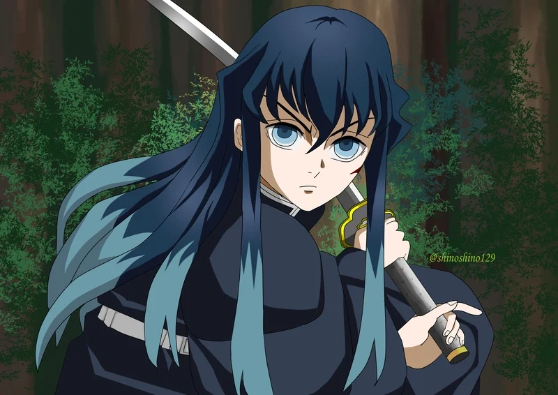 Muichirou buồn chibi với ánh mắt đượm buồn gợi ký ức