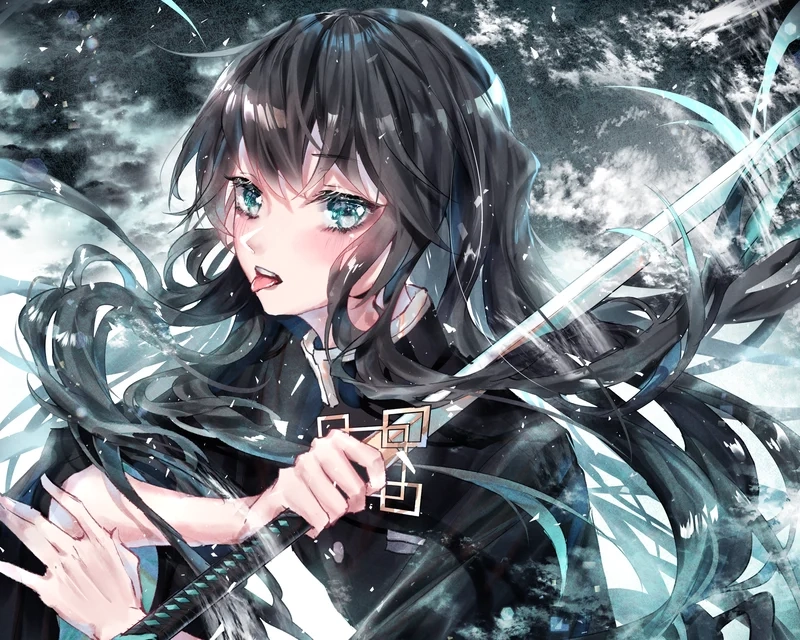 Muichirou chibi cute với đôi mắt to và thần thái kawaii