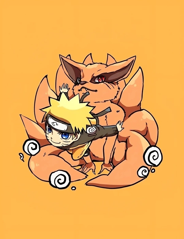 Naruto Lục Đạo chibi nét vẽ ngầu đáng yêu 