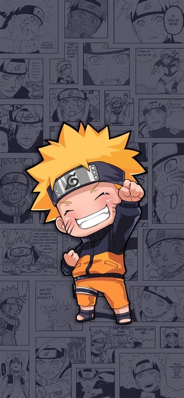 Anime Naruto chibi nét vẽ phong cách Nhật Bản đáng yêu 