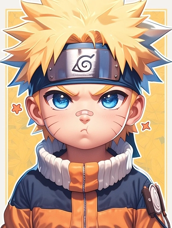 Hình ảnh Naruto chibi nét vẽ vui nhộn phong cách dễ thương 