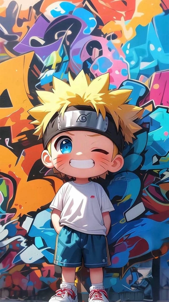 Sakura Naruto chibi nét vẽ dịu dàng đáng yêu 
