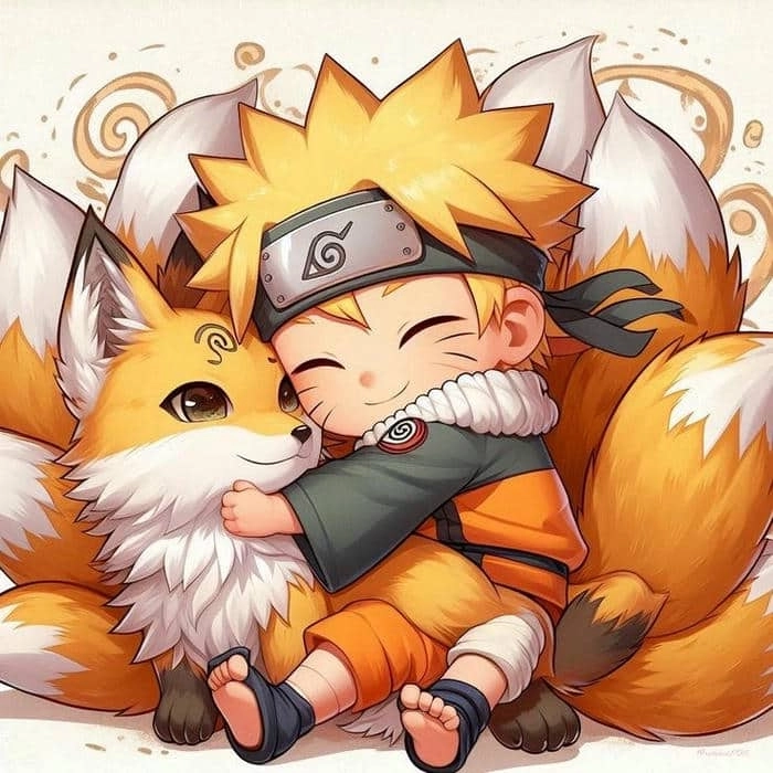 Tranh tô màu Naruto chibi phong cách ngộ nghĩnh dễ thương 