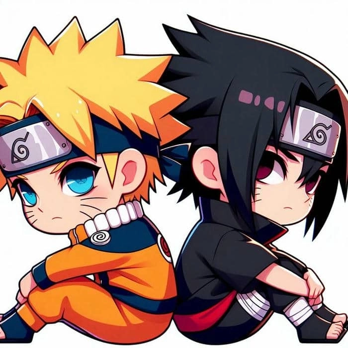 Anime Naruto chibi nét vẽ phong cách Nhật Bản đáng yêu 