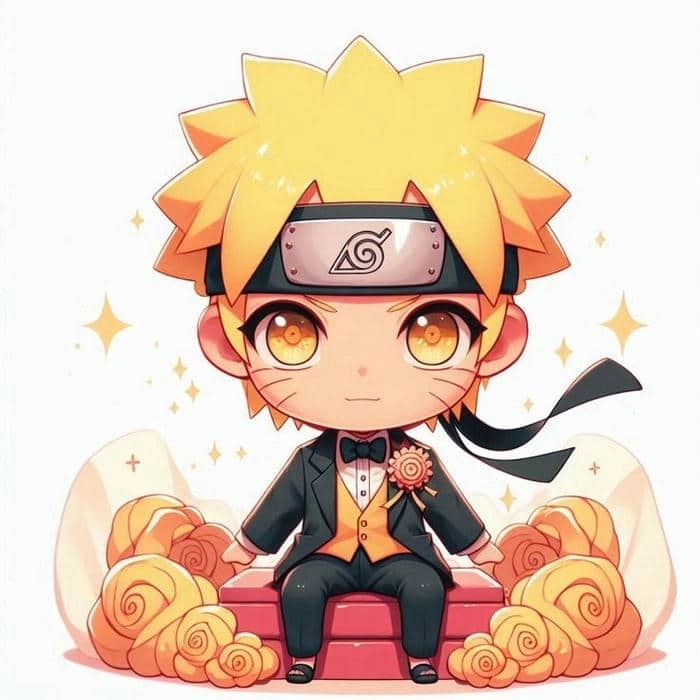 Naruto and Sakura chibi tình cảm đáng yêu vui nhộn 