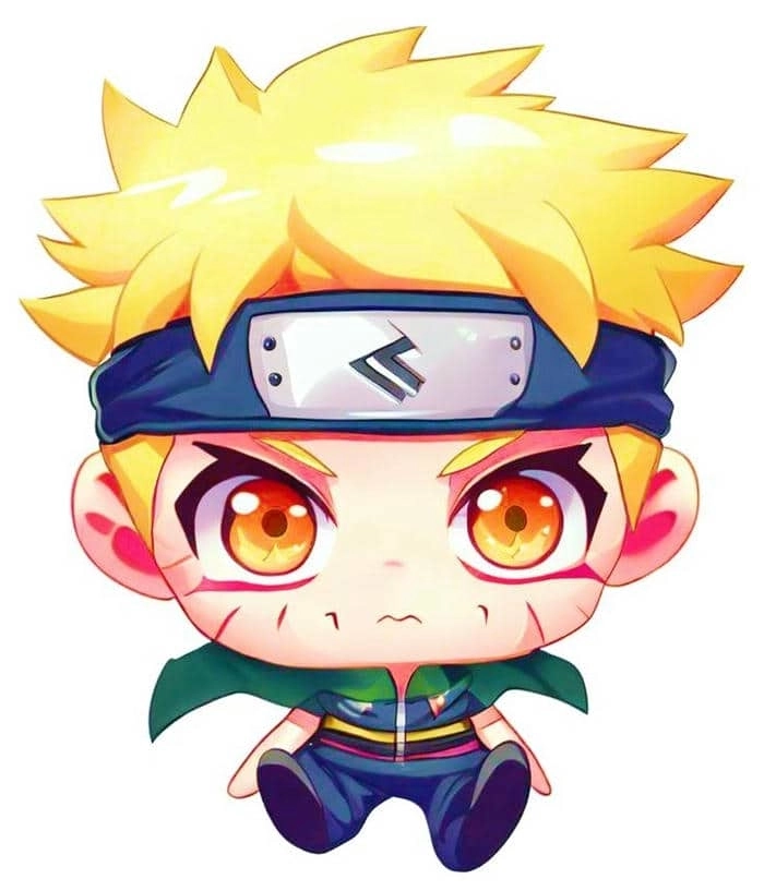 Hình Naruto chibi cute thần thái vui nhộn đáng yêu 