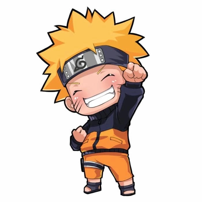 Naruto Sasuke Sakura Kakashi chibi đội 7 dễ thương 